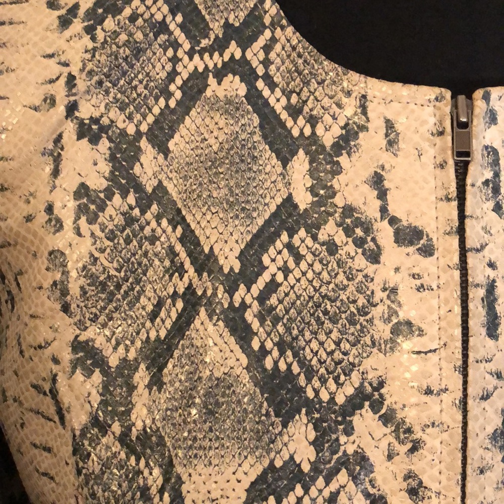 Newport News Snake Print Leather Jacket - Picture 2 of 9